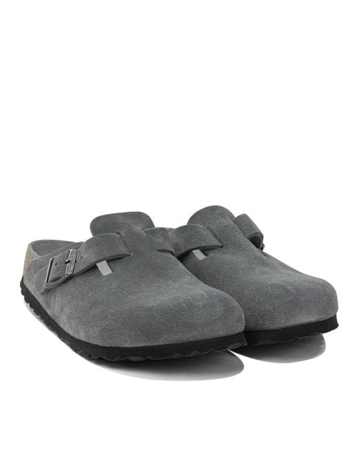 Birkenstock Gray "Boston Sfb" Sabot
