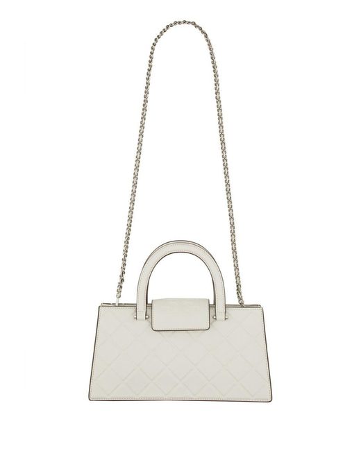 Tory Burch Natural Fleming Eastwest Shopper Bag