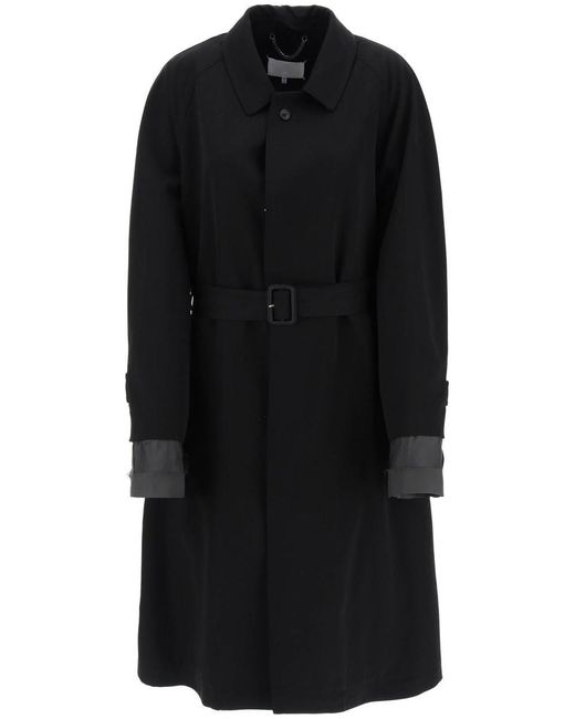 Maison Margiela Black "Trench Coat With Discreet