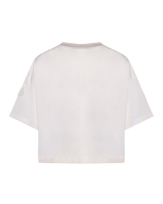Moncler White T-Shirts