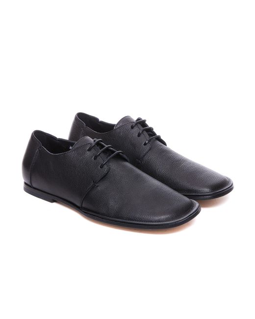 Vic Matié Black Flat Shoes for men