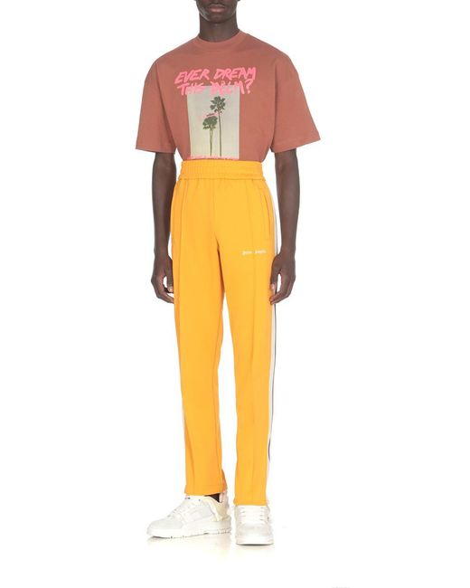 Palm Angels Yellow Trousers for men