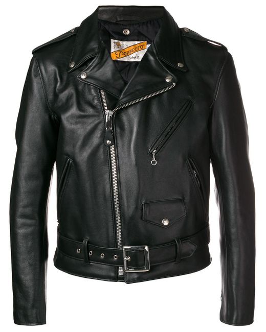 Schott Nyc Schott - Leather Jacket in Black | Lyst