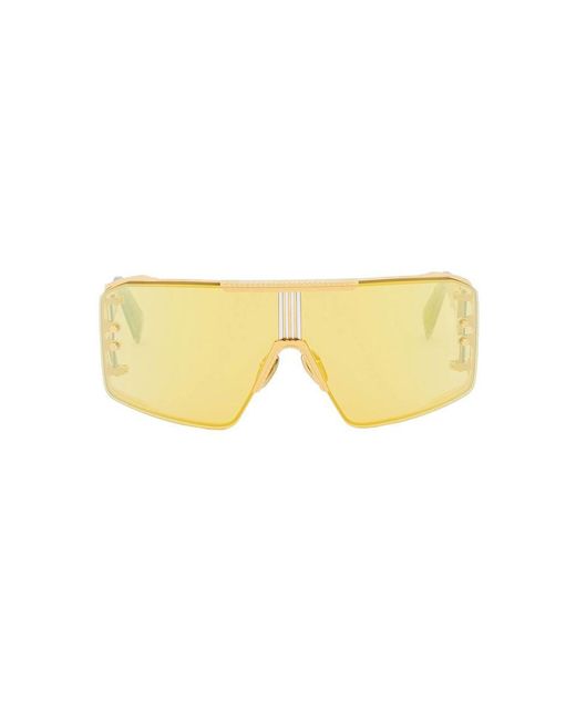Balmain Yellow Le Masque Sunglasses