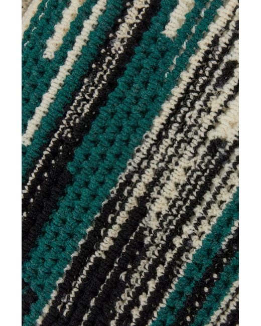 Missoni Green Wool Blend Cardigan for men