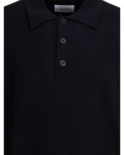 NN07 Blue "Harald" Wool Polo Sweater for men