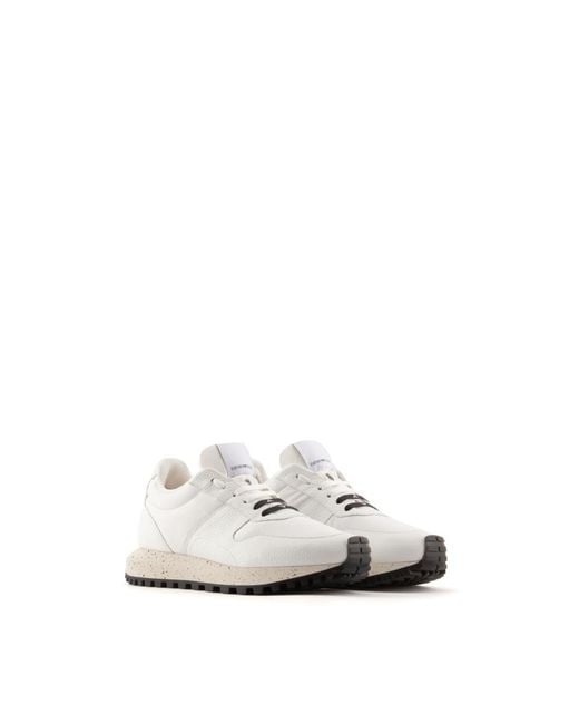 Emporio Armani White Shoes for men