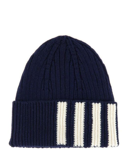 Thom Browne Blue Cashmere Hat for men
