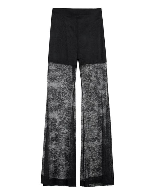 Nina Ricci Black Lace Trousers