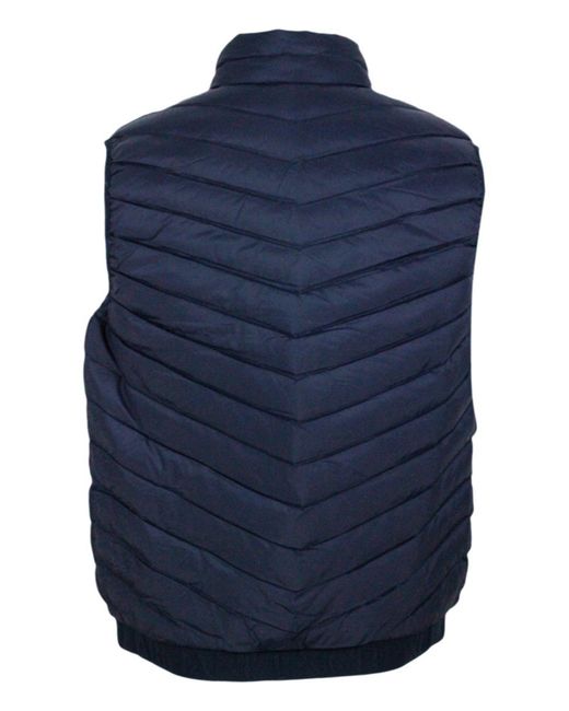 Armani Blue Sleeveless Vest for men