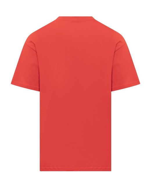 Givenchy Red T-Shirt Logo Patch for men