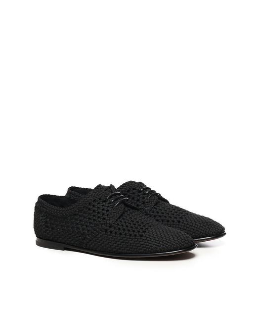 Dolce & Gabbana Black Flat Shoes for men