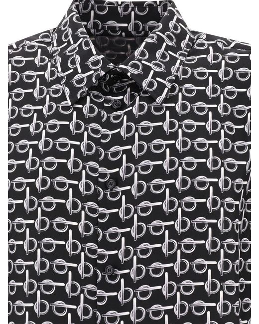 Burberry Black Printed Shirt for men
