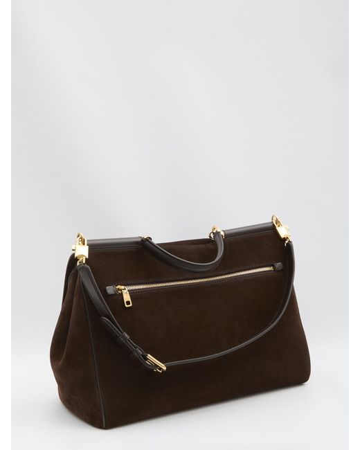 Dolce & Gabbana Brown Dolce&Gabbana My Sicily Large Bag