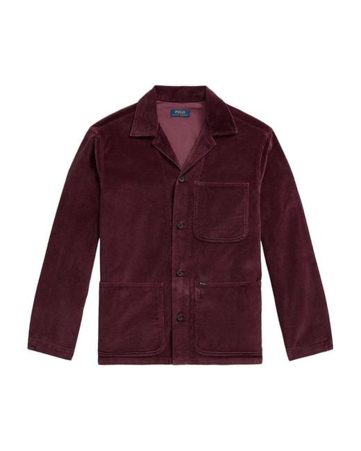 Polo Ralph Lauren Purple Long Sleeve-sport Shirt Clothing for men