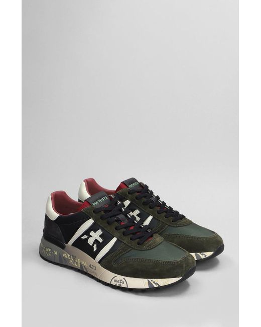 Premiata Black Lander Sneakers for men