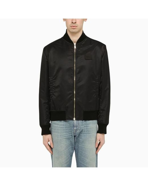 Versace Barocco 660 Reversable Blue Bomber Jacket in Black for Men Lyst