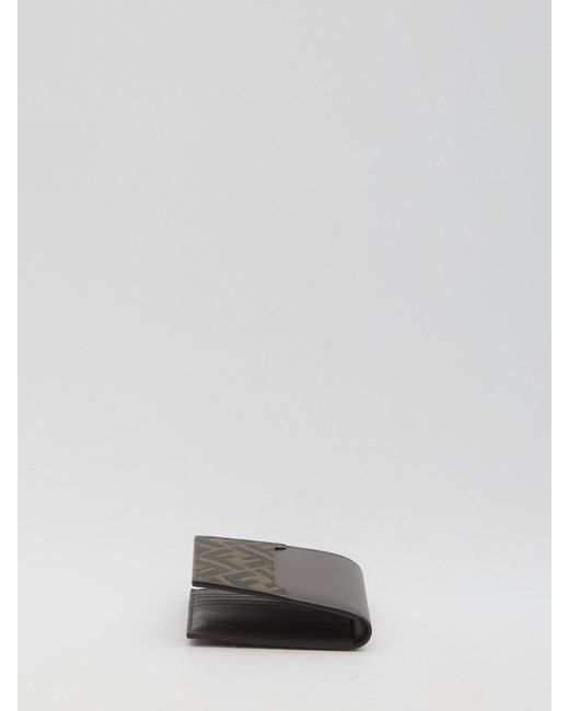 Fendi Brown Squared Ff Bifold Wallet for men
