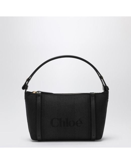 Chloé Black Carry Tote Bag In Canvas