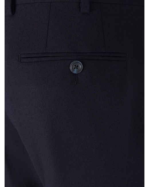 Marco Pescarolo Black Tailored Cashmere Trousers for men