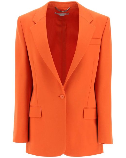 Stella McCartney Orange Tailored Twill Jacket