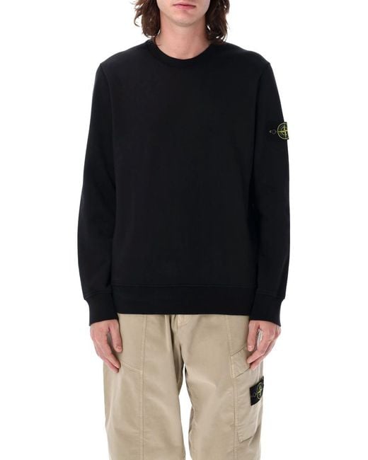 Stone Island Black Crewneck Classic for men