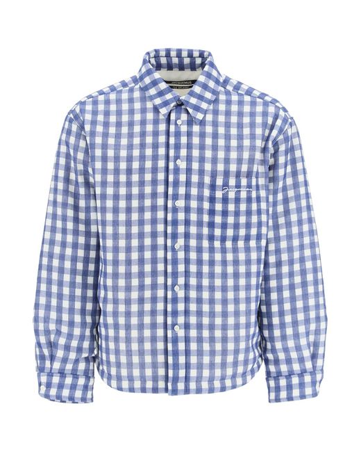 Jacquemus Synthetic 'la Chemise Boulanger' Padded Overshirt in Blue for ...