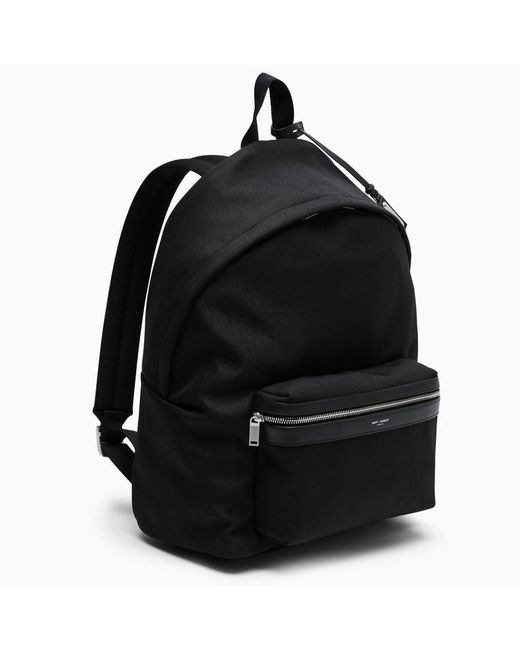 Saint Laurent Black Trim City Backpack for men