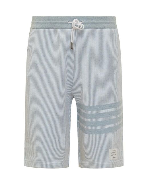 Thom Browne Gray 4Bar Shorts for men