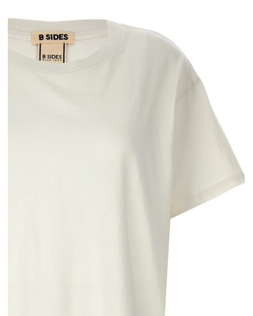 B Sides White Basic T-Shirt