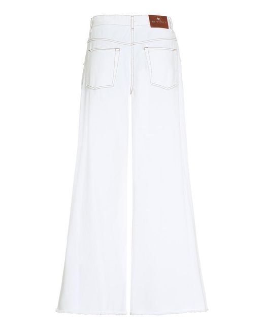 Etro White Wide-leg Jeans