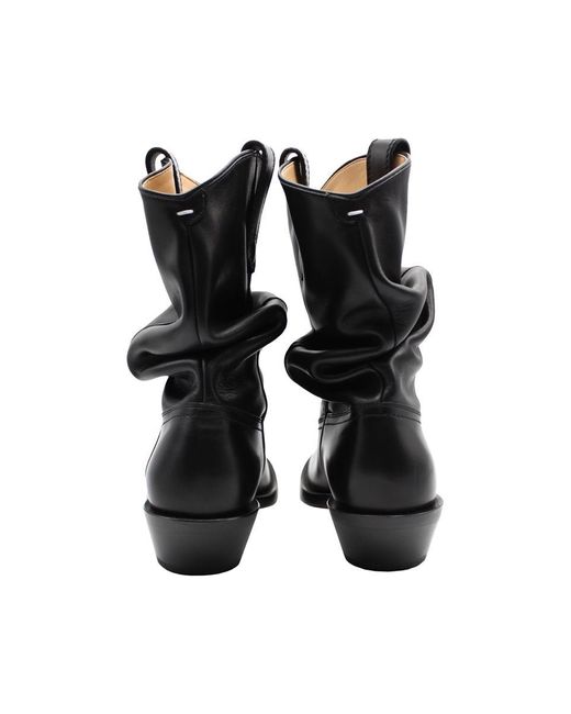 Maison Margiela Black Tabi Western Boots Shoes