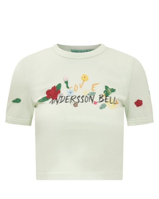 ANDERSSON BELL Gray T-shirt With Logo