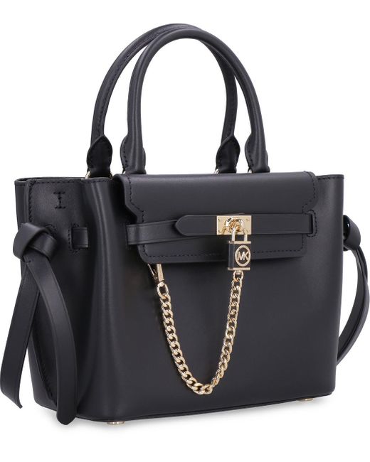 Michael Kors Black Hamilton Legacy Leather Handbag