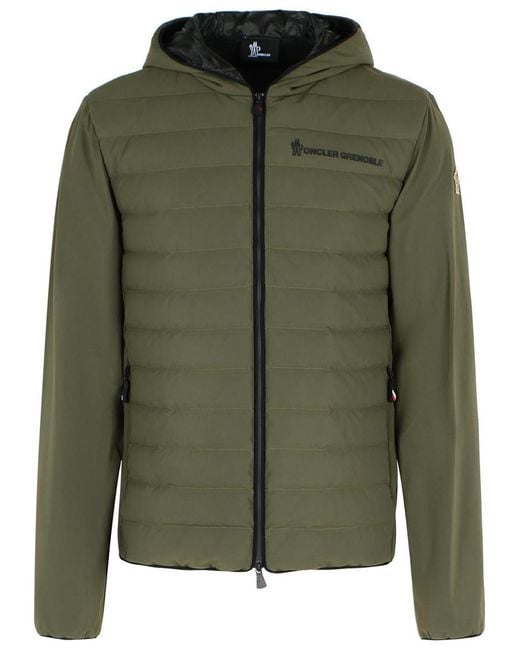 Moncler Green Polyamide Blend Jacket for men