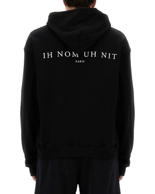 Ih Nom Uh Nit Black Sweatshirt "With Future Mask" for men