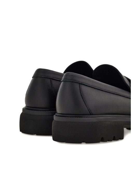 Ferragamo Black Flat Shoes