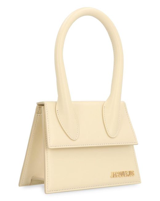 Jacquemus Natural Le Chiquito Moyen Leather Handbag
