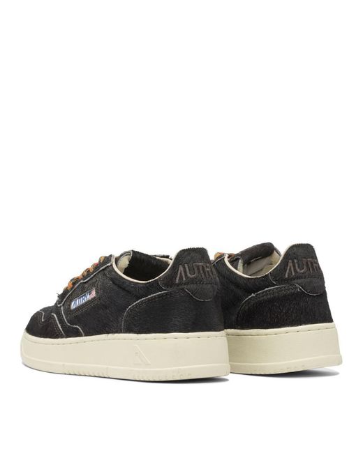 Autry Black "Medalist Low" Sneakers
