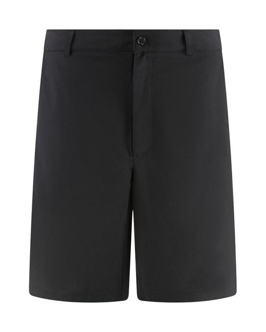 Department 5 Black Techno Fabric Bermuda-Shorts for men