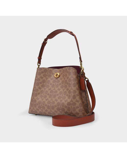 COACH Brown Willow Shoulder Bag