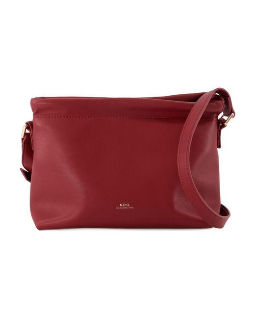 A.P.C. Red Ninon Mini Crossbody