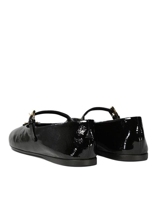 Prada Patent Leather Ballet Flats in Black Lyst UK