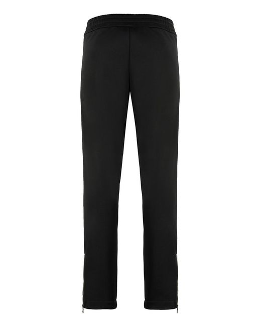 Palm Angels Black Technical Fabric Pants for men