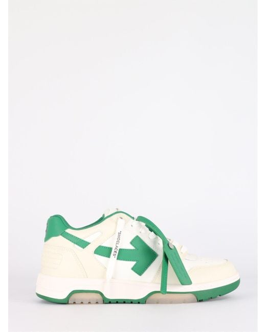 Green off white best sale sneakers
