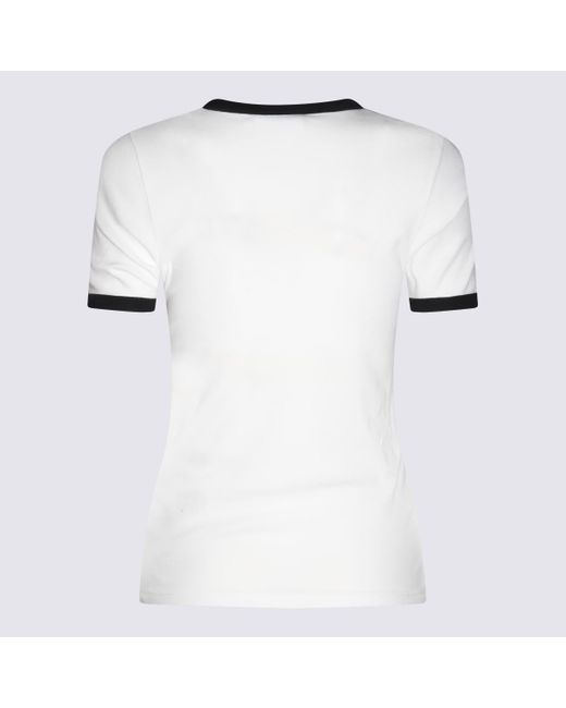 Courreges White Cotton T-Shirt
