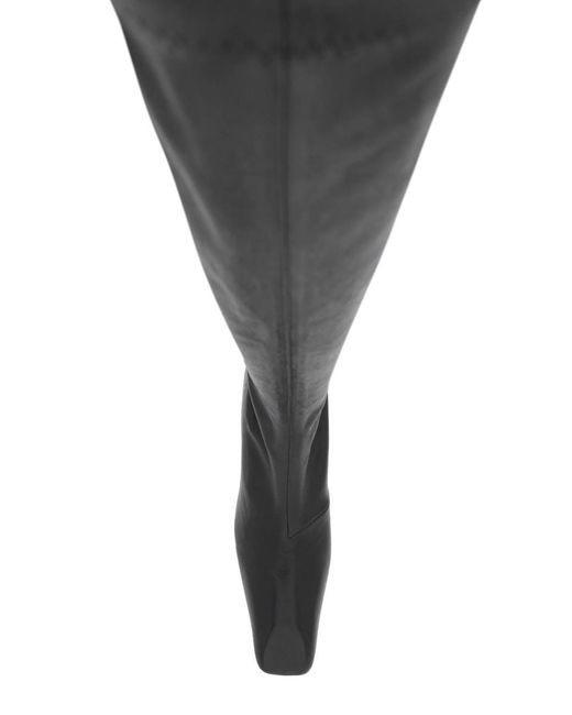 Jil Sander Black Stretch Leather Boots