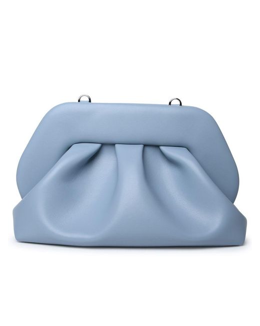 THEMOIRÈ Blue Tia Vegan Leather Clutch Bag