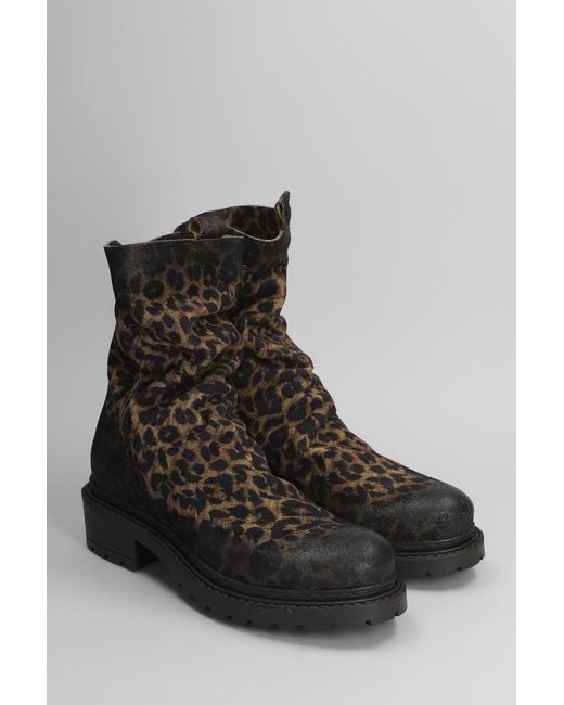 METISSE Black Low Heels Ankle Boots
