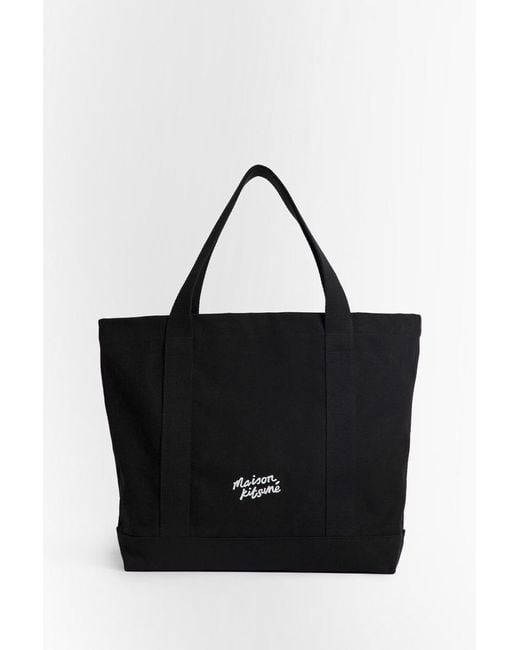 Maison Kitsuné Black Tote Bags for men
